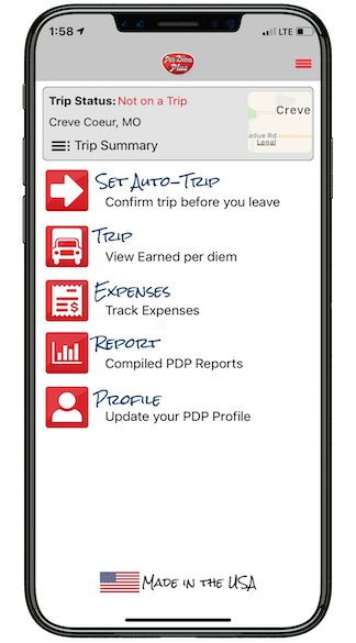 Per Diem Plus - Automated per diem reporting for truckers and fleets